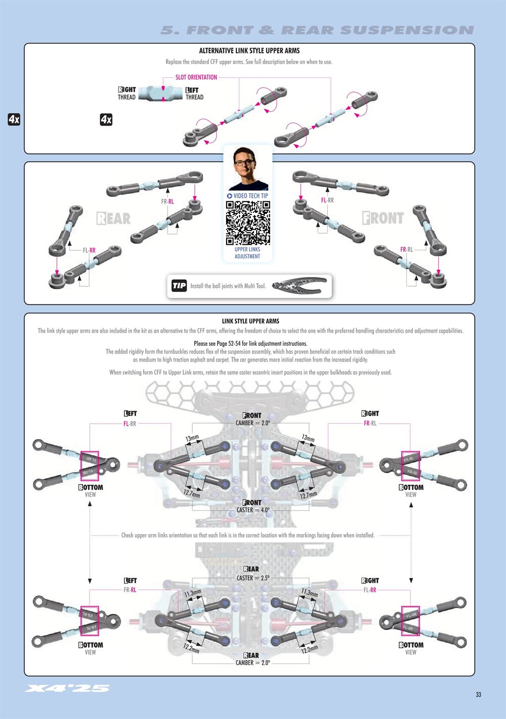 Xray - X4 2025 (X4'25) - Manual - Page 33