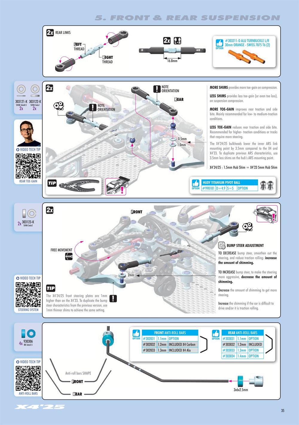 Xray - X4 2025 (X4'25) - Manual - Page 35