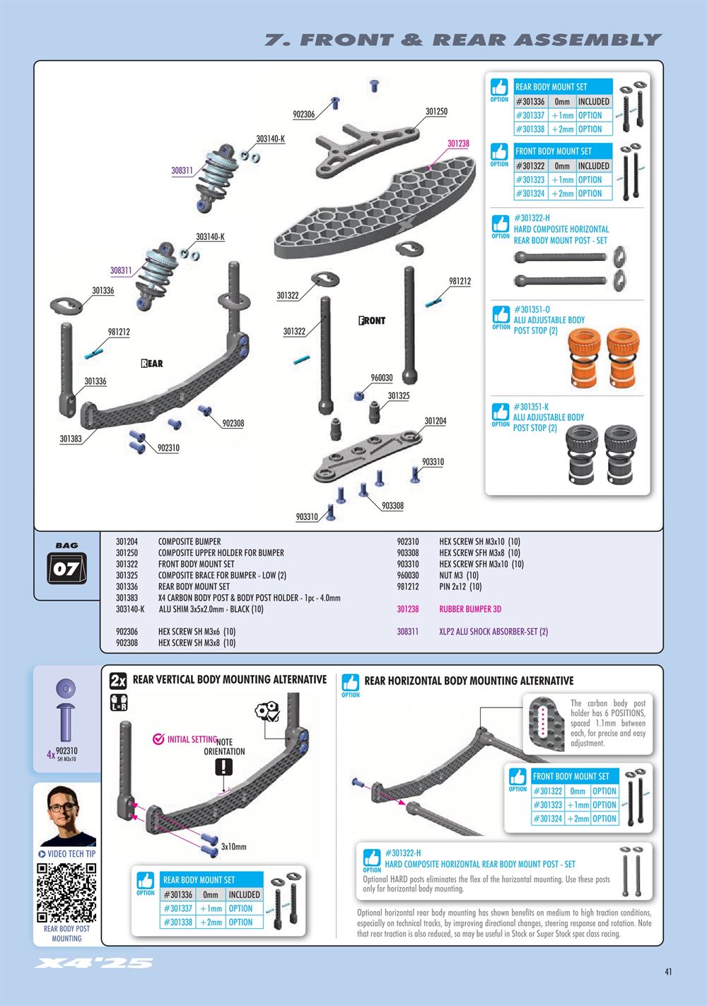 Xray - X4 2025 (X4'25) - Manual - Page 41