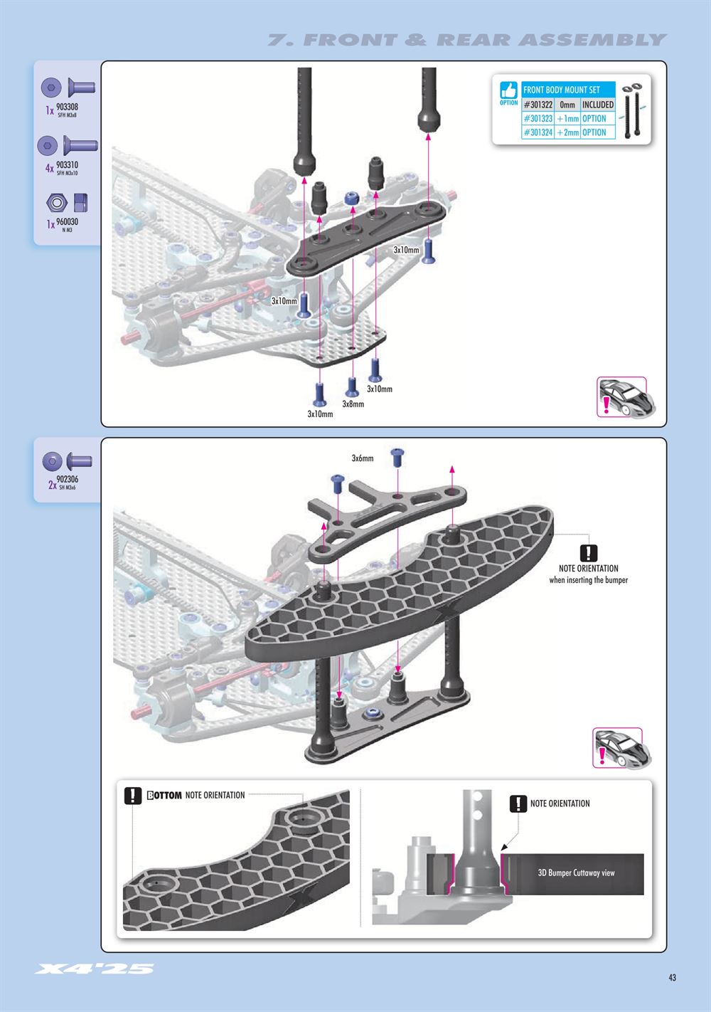 Xray - X4 2025 (X4'25) - Manual - Page 43