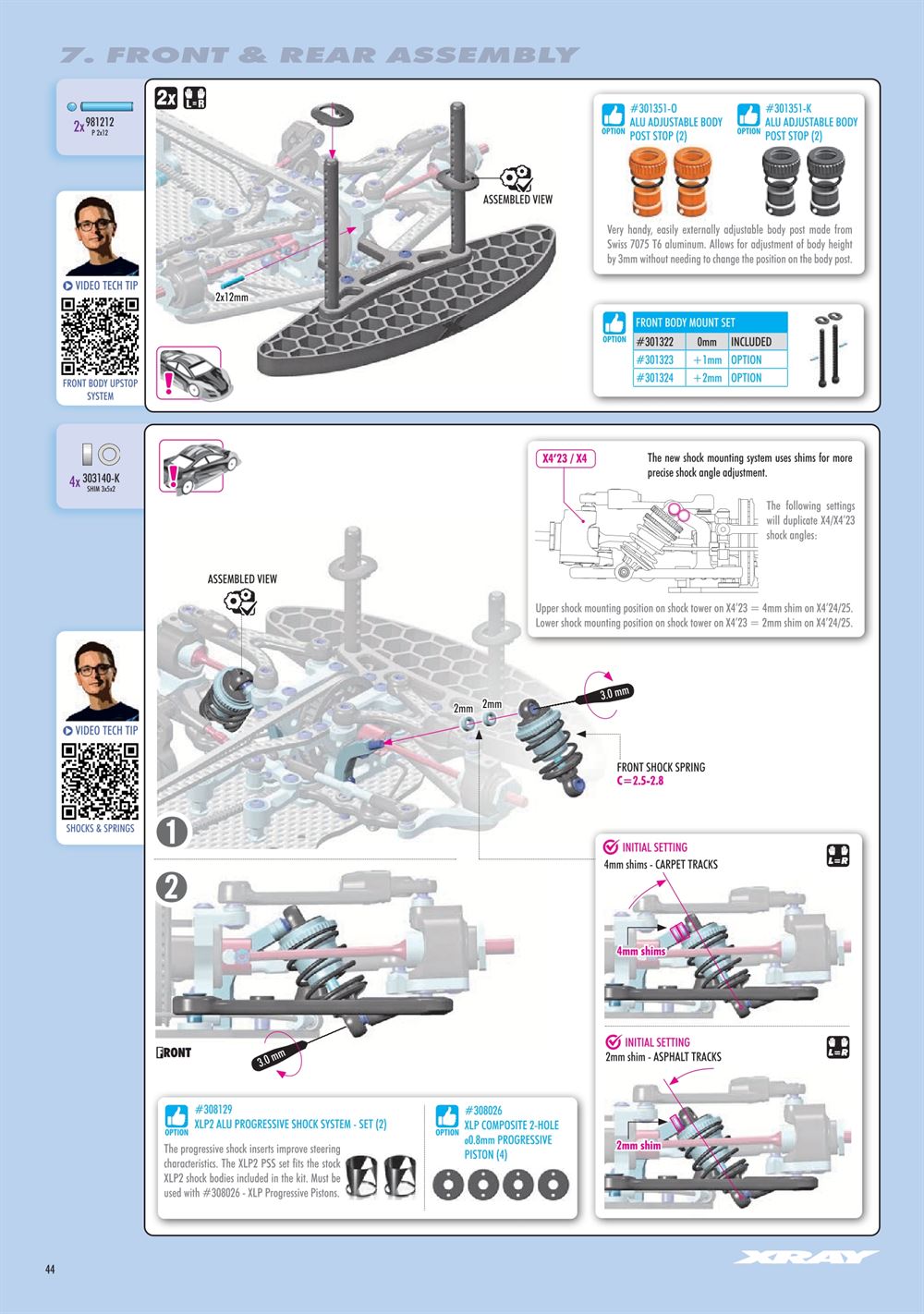 Xray - X4 2025 (X4'25) - Manual - Page 44