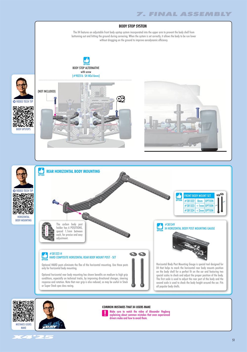 Xray - X4 2025 (X4'25) - Manual - Page 51