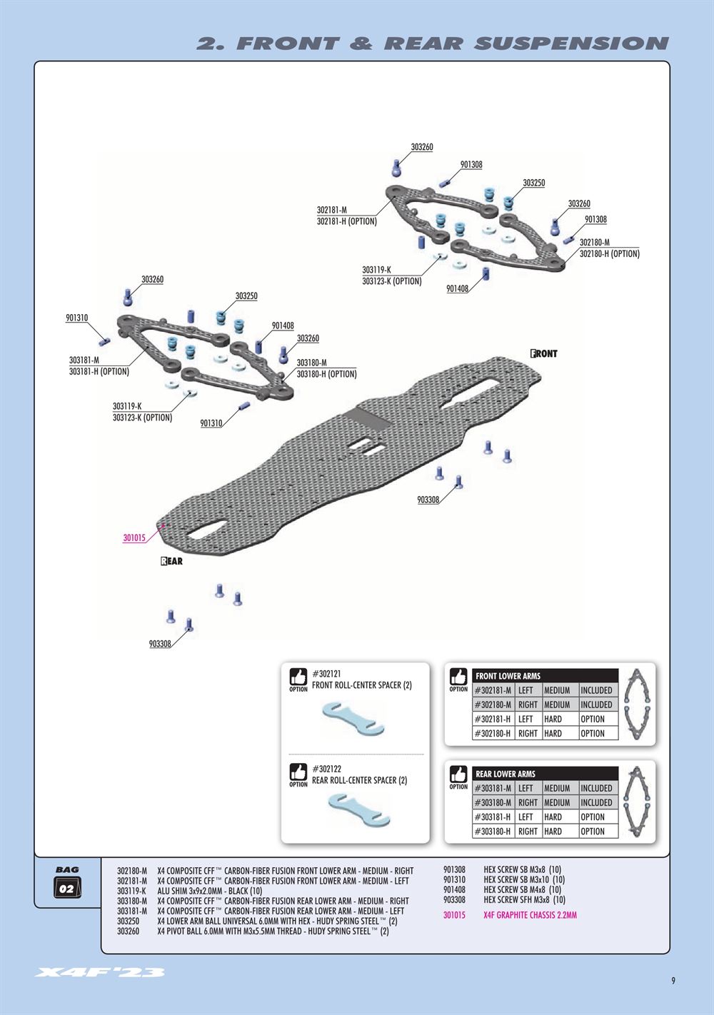 Xray - X4F 2023 (X4F'23) - Manual - Page 9