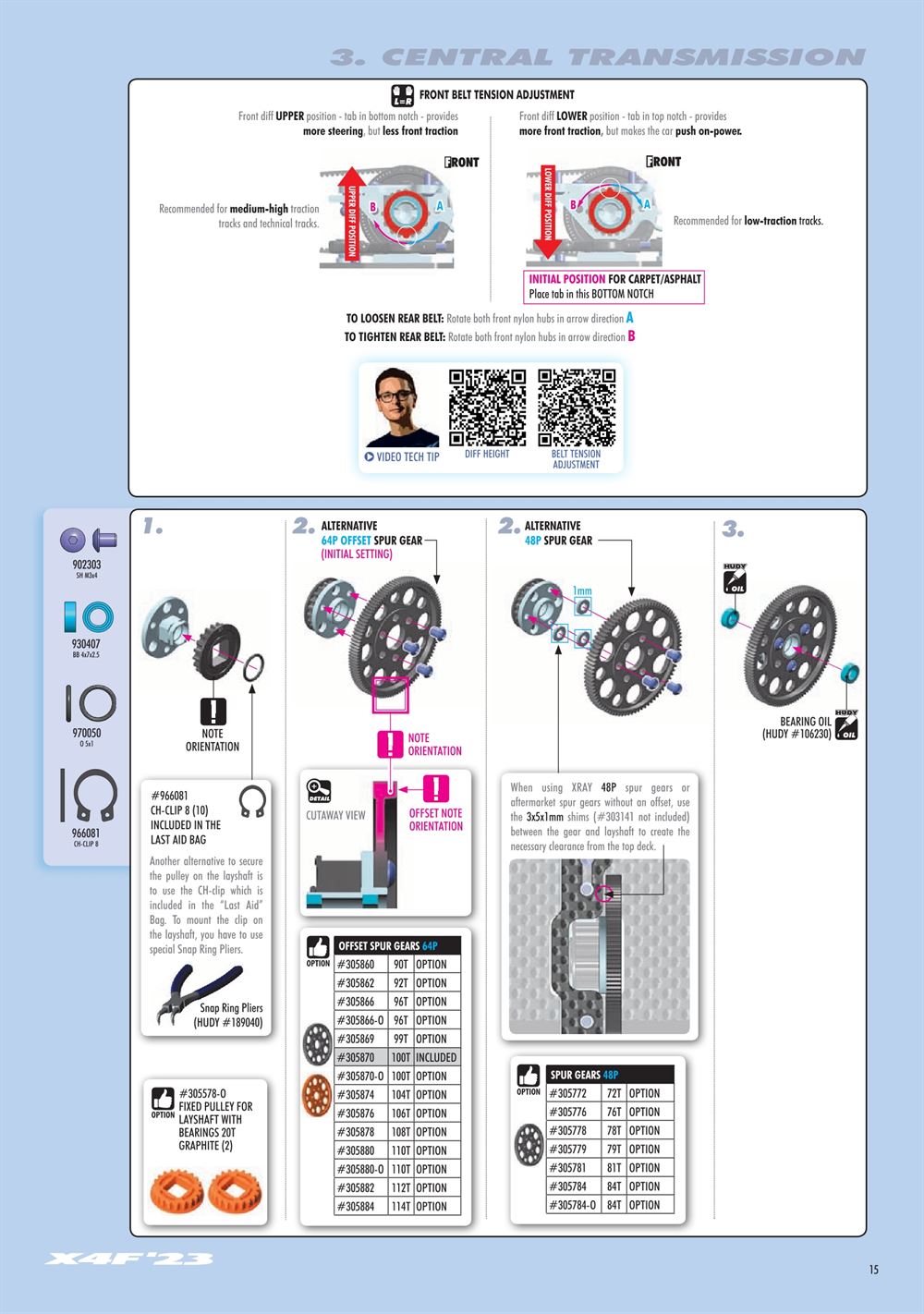 Xray - X4F 2023 (X4F'23) - Manual - Page 15