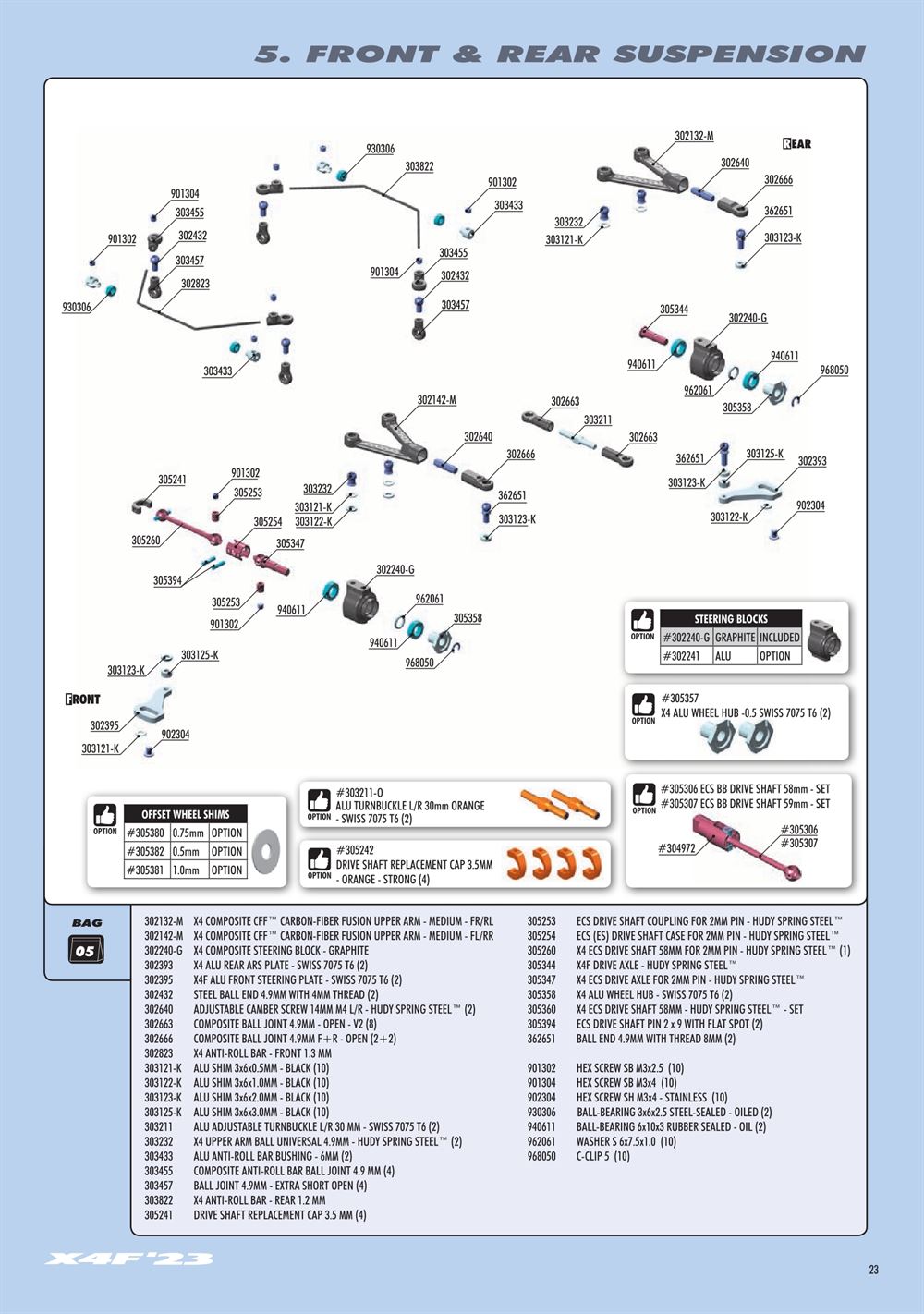Xray - X4F 2023 (X4F'23) - Manual - Page 23