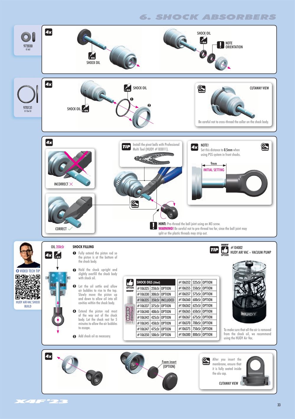 Xray - X4F 2023 (X4F'23) - Manual - Page 33