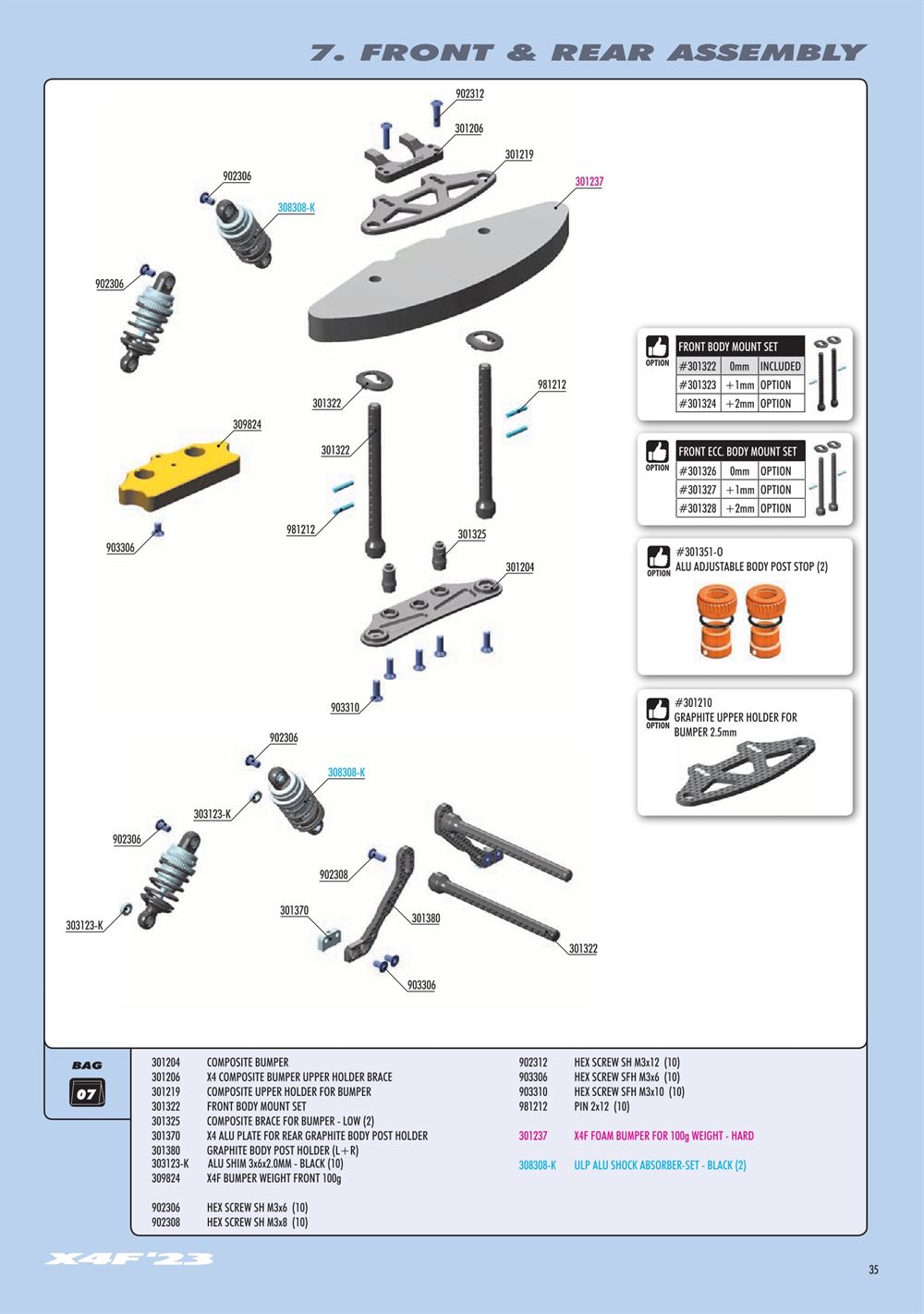 Xray - X4F 2023 (X4F'23) - Manual - Page 35