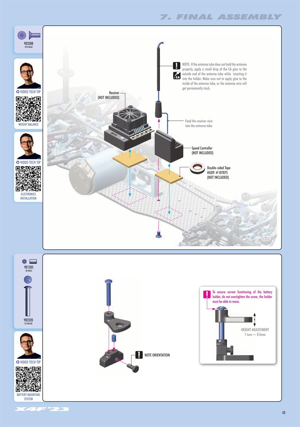 Xray - X4F 2023 (X4F'23) - Manual - Page 43