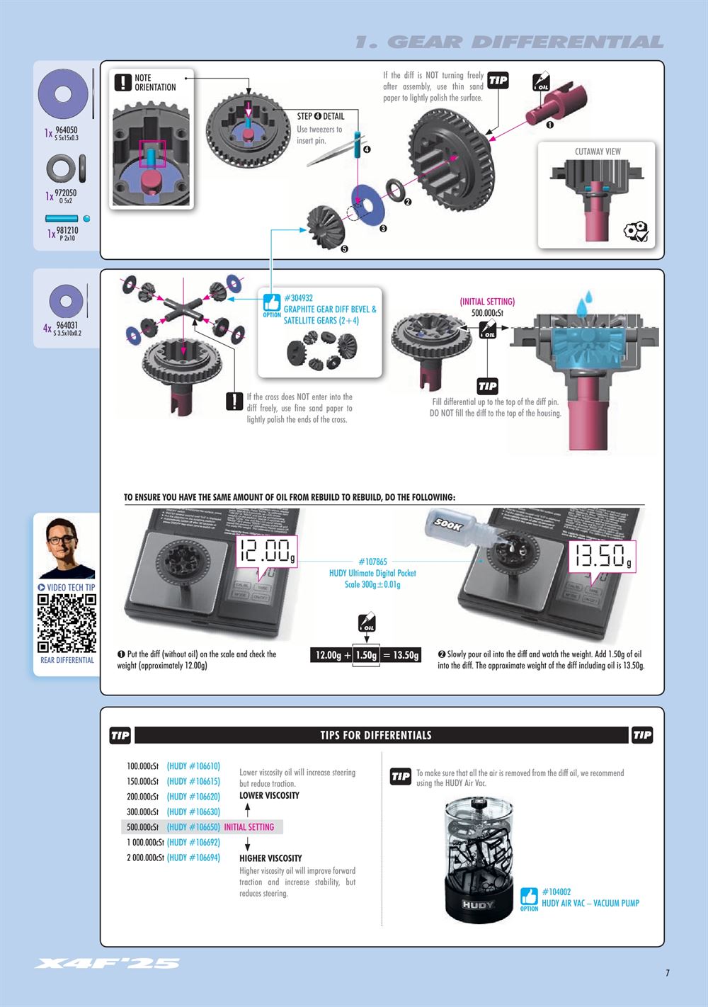 Xray - X4F 2025 (X4F'25) - Manual - Page 7