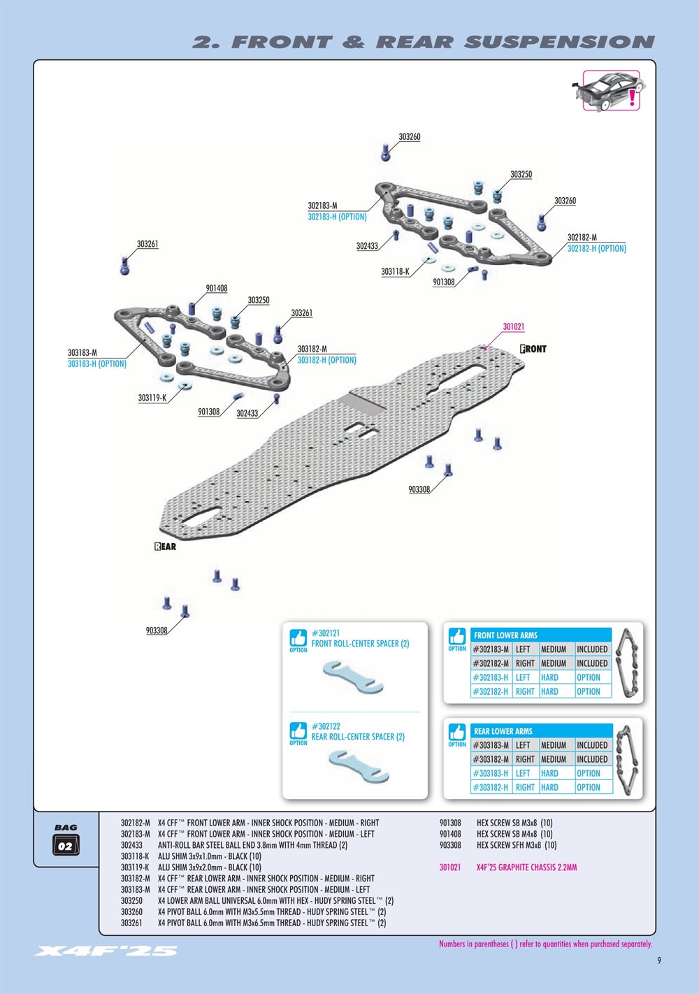Xray - X4F 2025 (X4F'25) - Manual - Page 9
