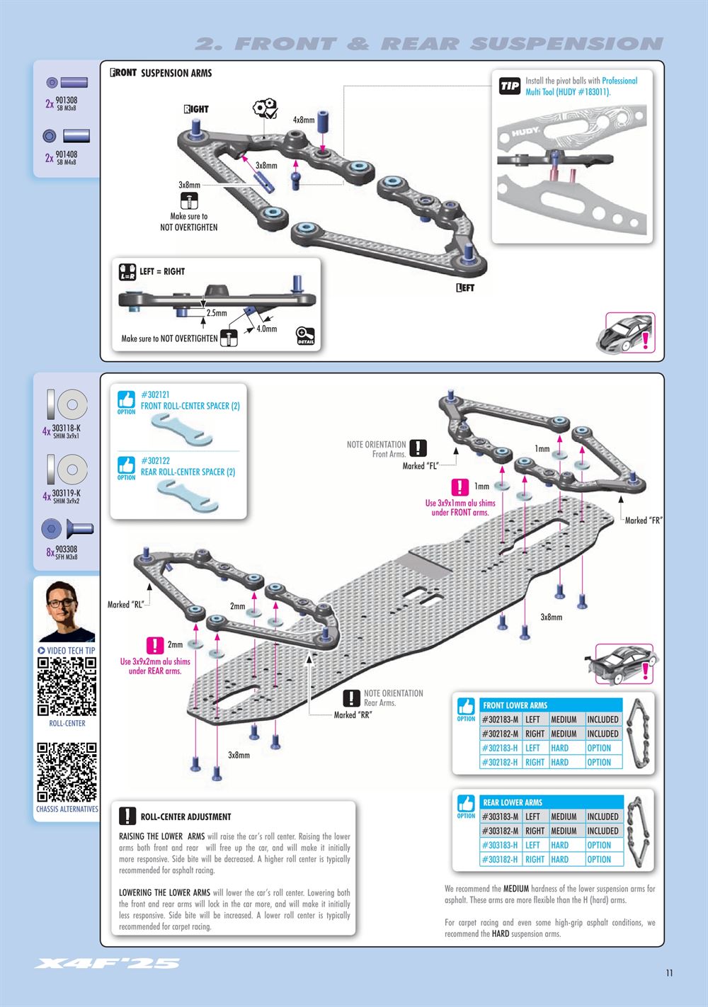 Xray - X4F 2025 (X4F'25) - Manual - Page 11