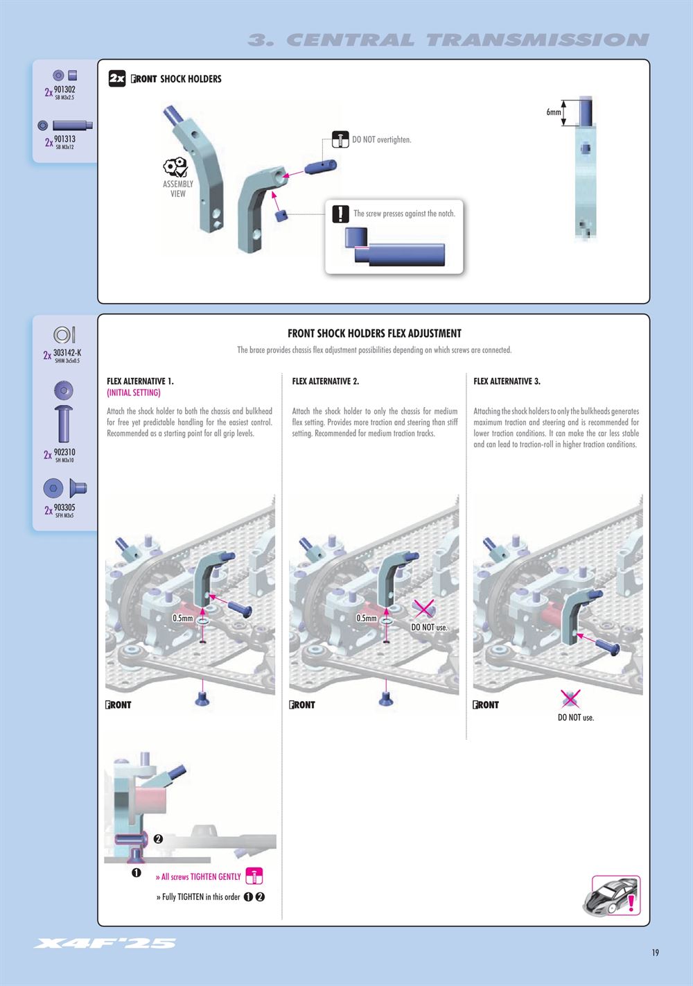 Xray - X4F 2025 (X4F'25) - Manual - Page 19