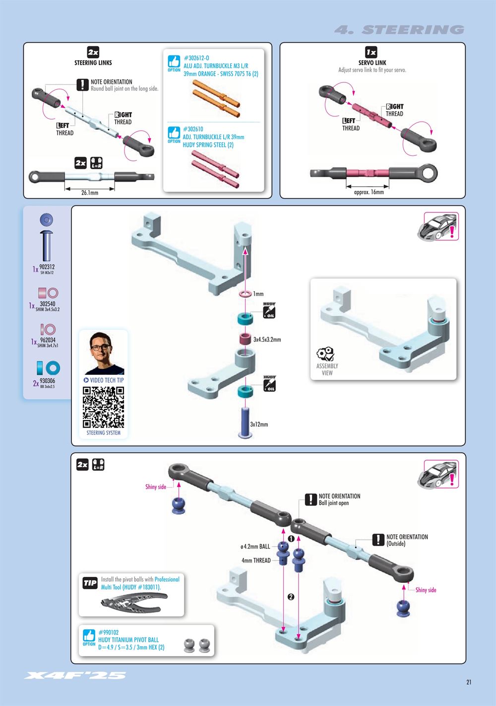Xray - X4F 2025 (X4F'25) - Manual - Page 21
