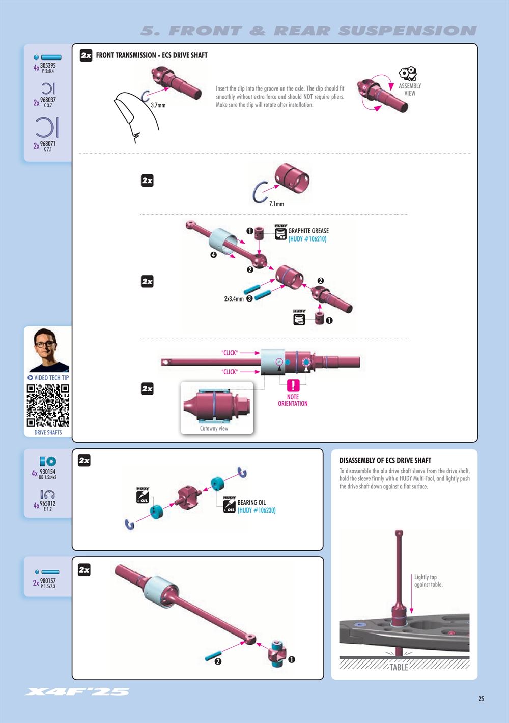 Xray - X4F 2025 (X4F'25) - Manual - Page 25