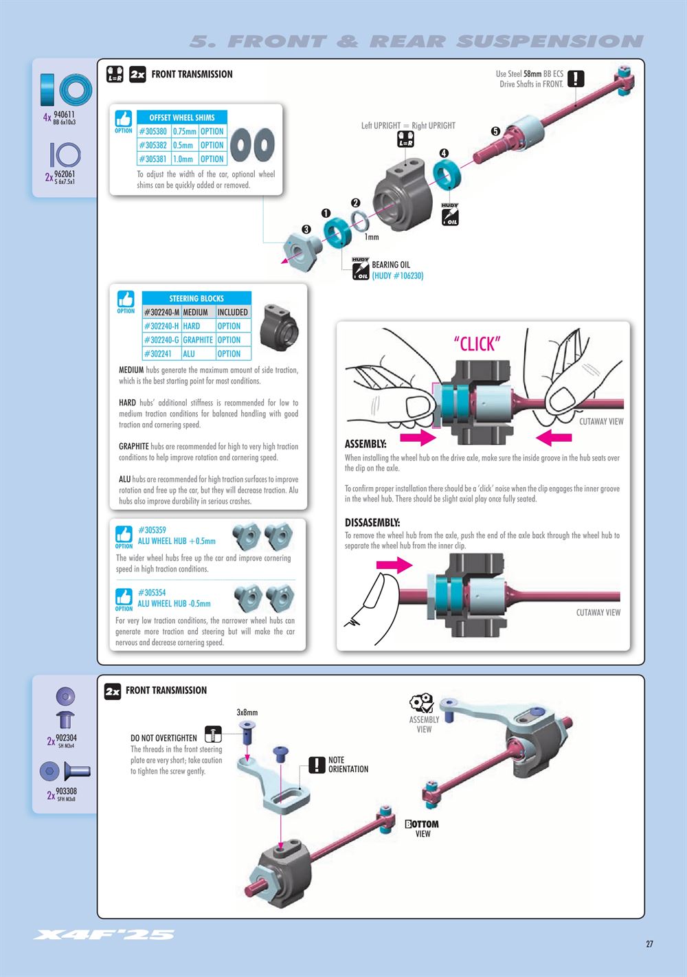 Xray - X4F 2025 (X4F'25) - Manual - Page 27