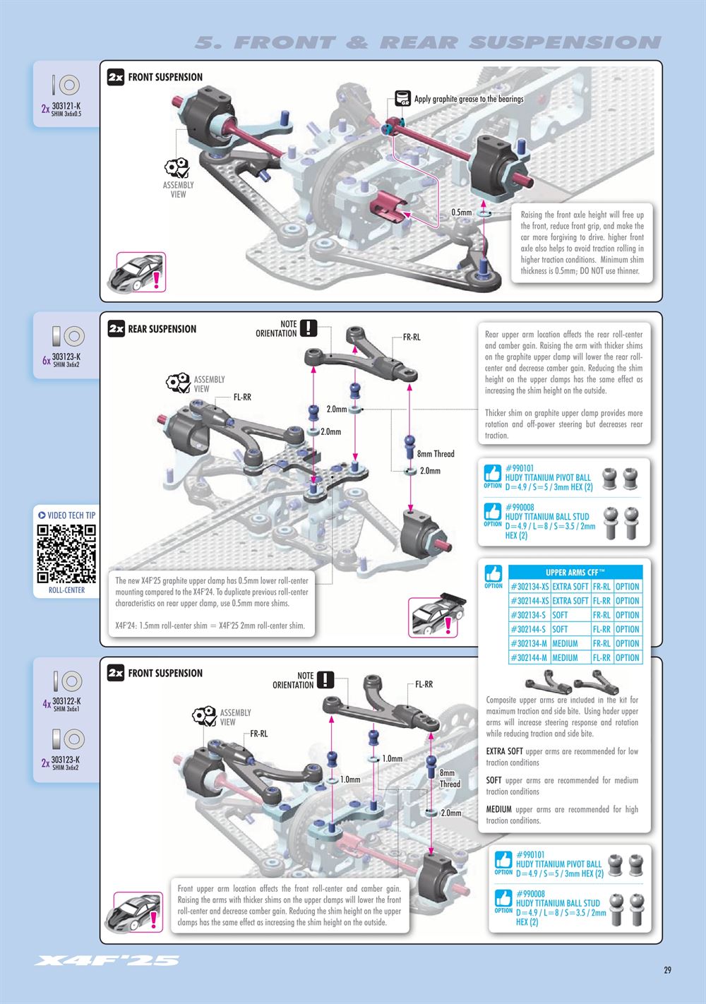 Xray - X4F 2025 (X4F'25) - Manual - Page 29