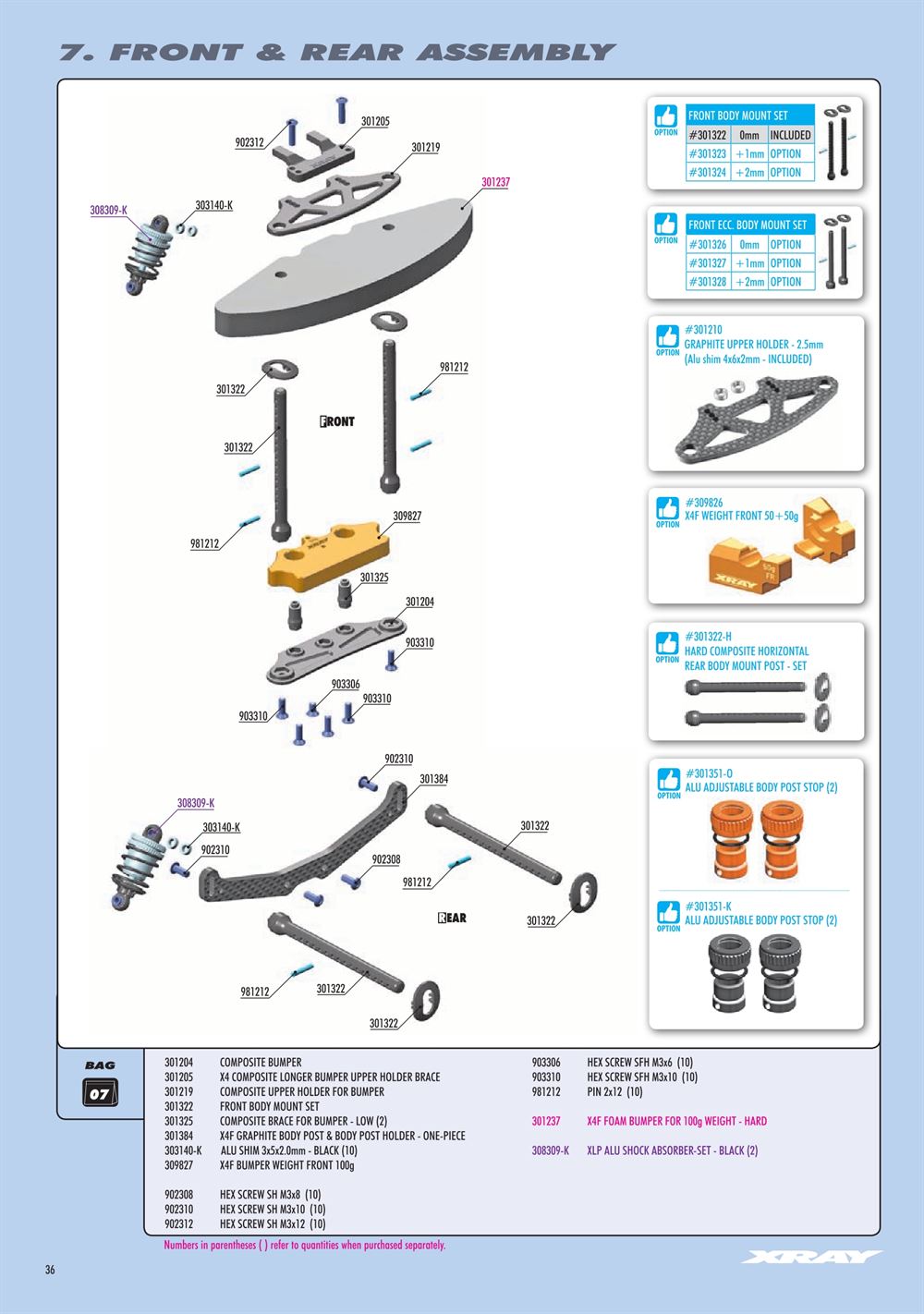 Xray - X4F 2025 (X4F'25) - Manual - Page 36