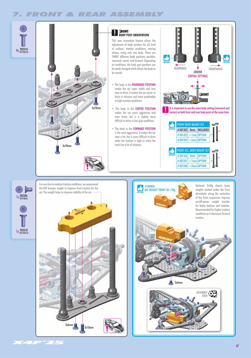 Xray - X4F 2025 (X4F'25) - Manual - Page 37