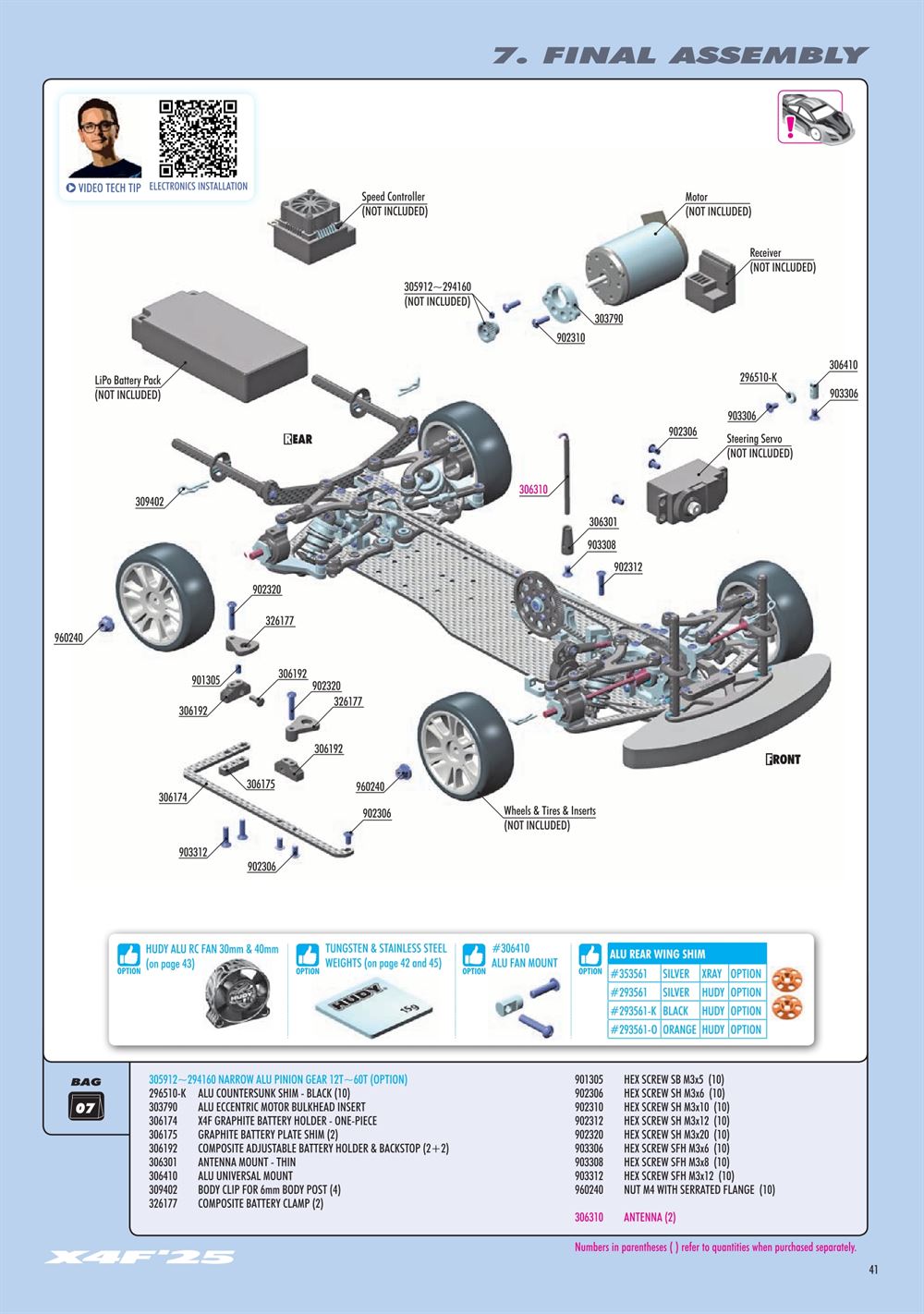 Xray - X4F 2025 (X4F'25) - Manual - Page 41