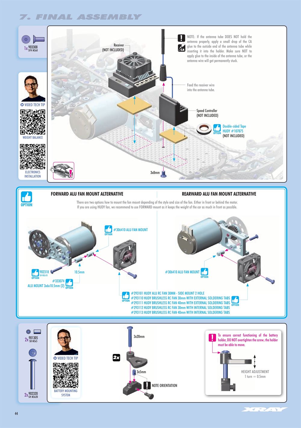 Xray - X4F 2025 (X4F'25) - Manual - Page 44
