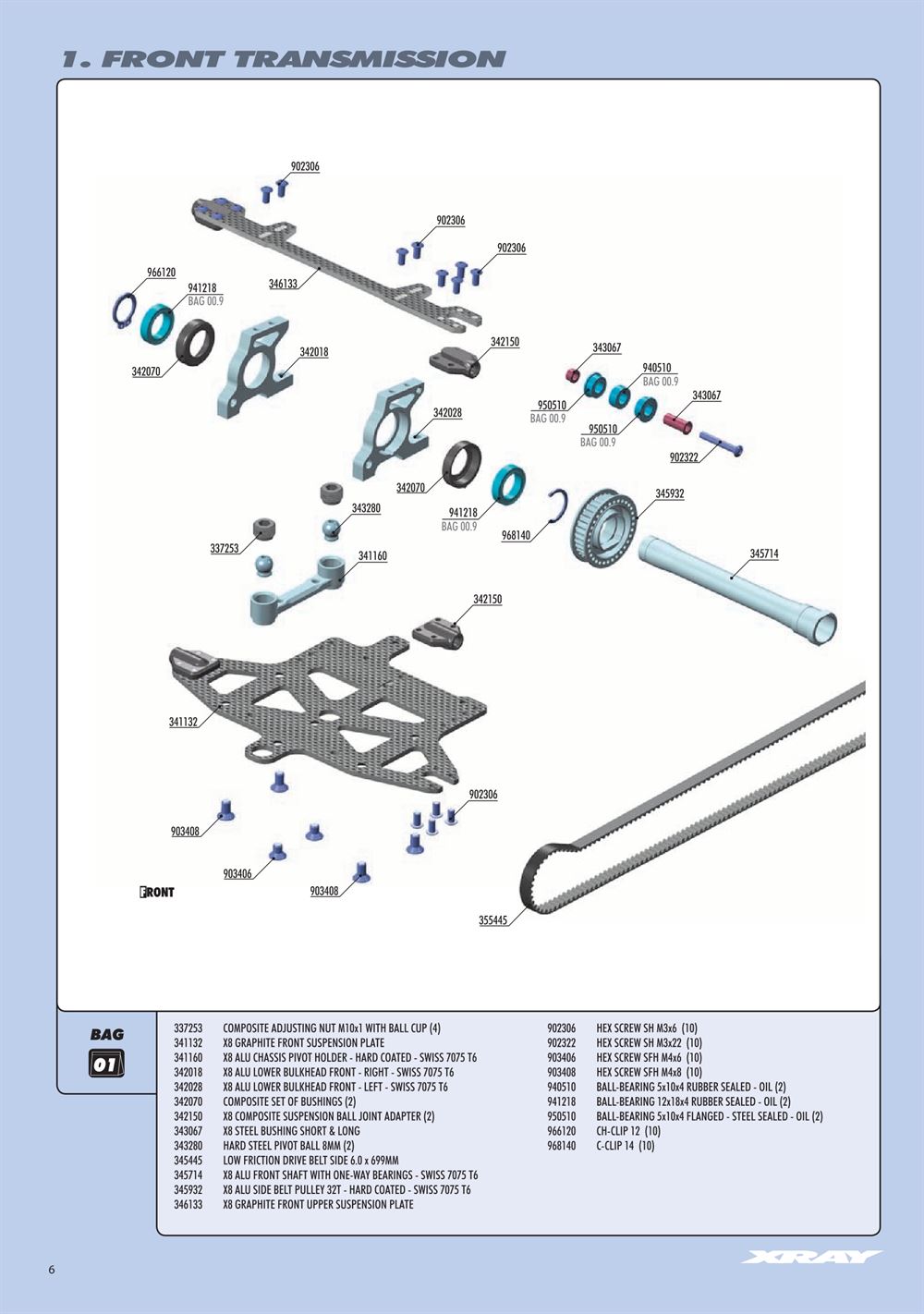 Xray - X8 2024 (X8'24) - Manual - Page 6