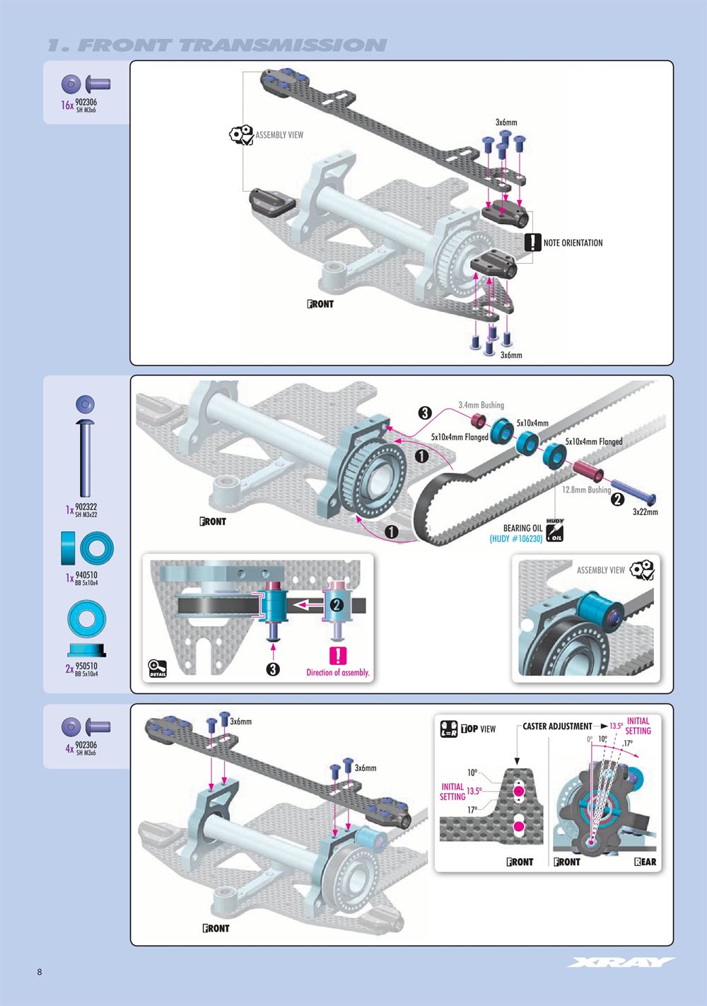 Xray - X8 2024 (X8'24) - Manual - Page 8