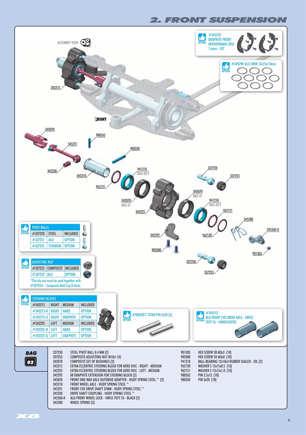 Xray - X8 2024 (X8'24) - Manual - Page 9
