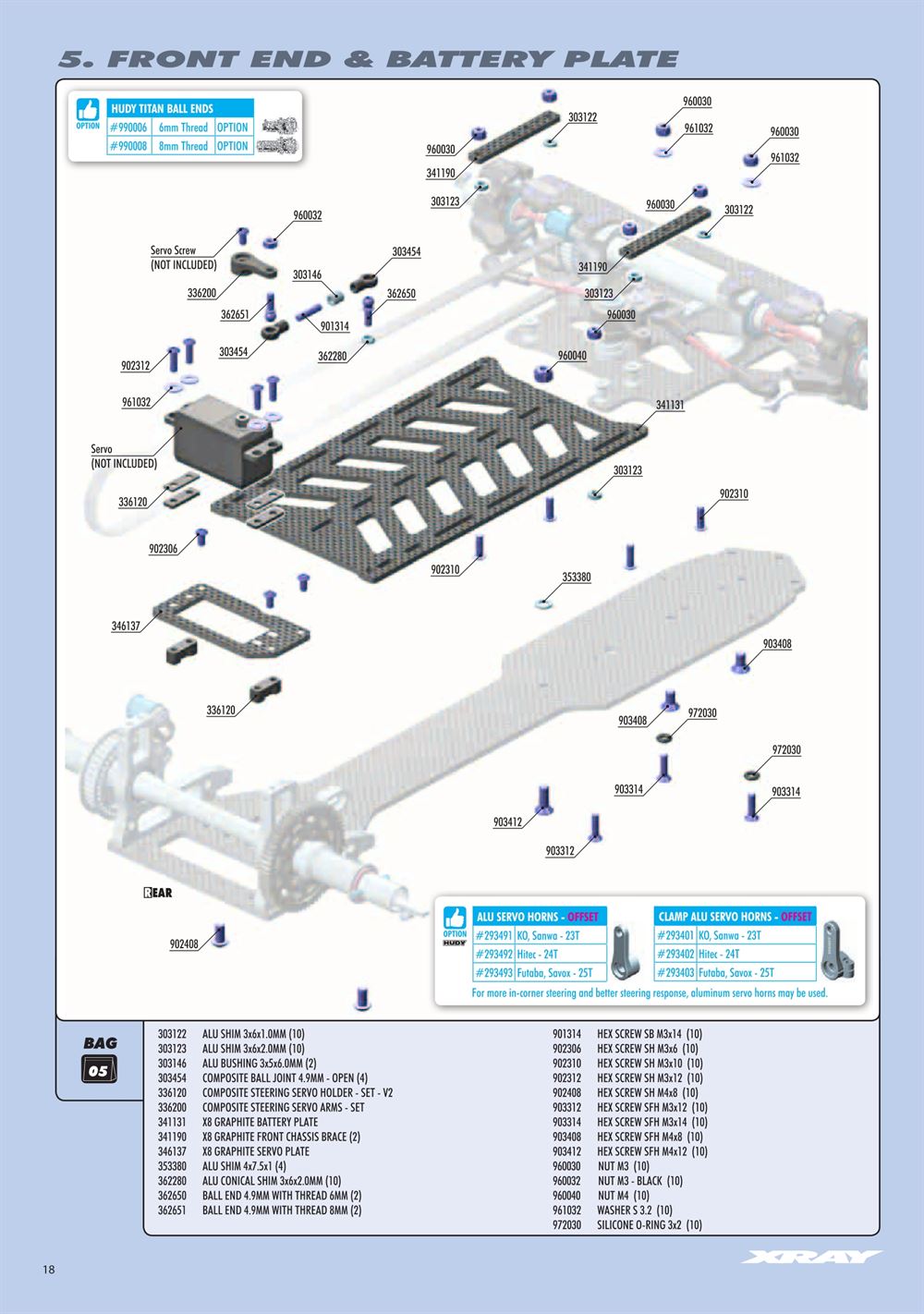 Xray - X8 2024 (X8'24) - Manual - Page 18
