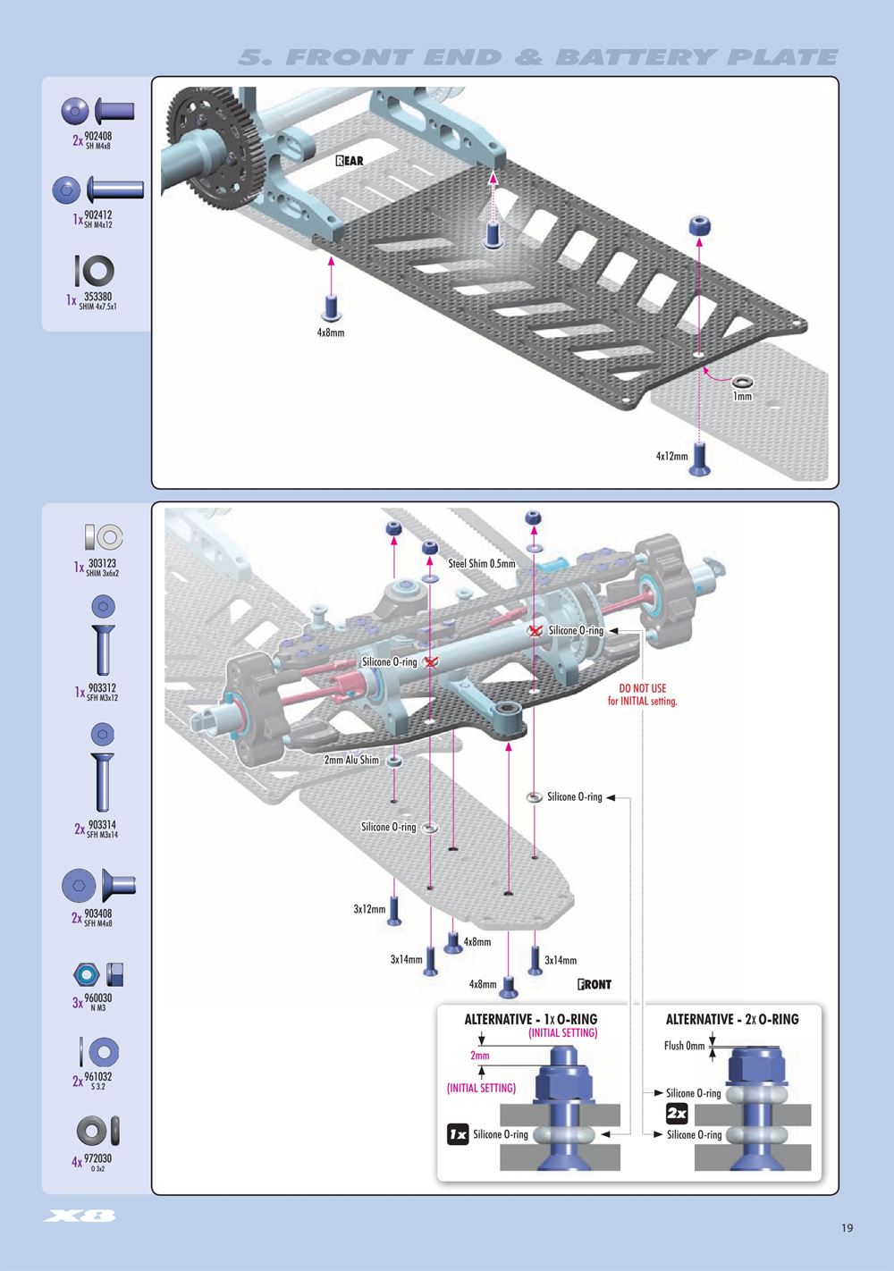 Xray - X8 2024 (X8'24) - Manual - Page 19