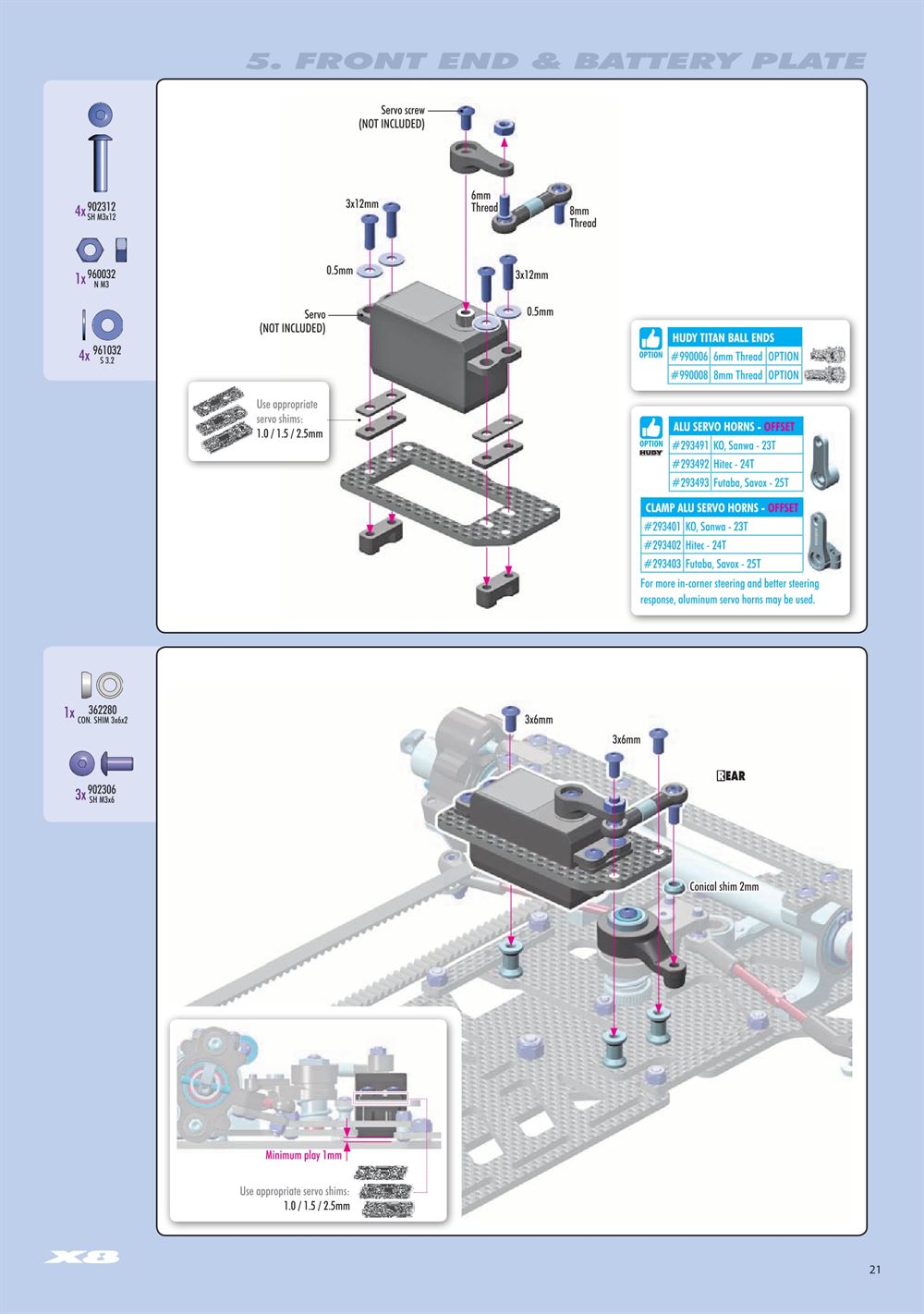 Xray - X8 2024 (X8'24) - Manual - Page 21