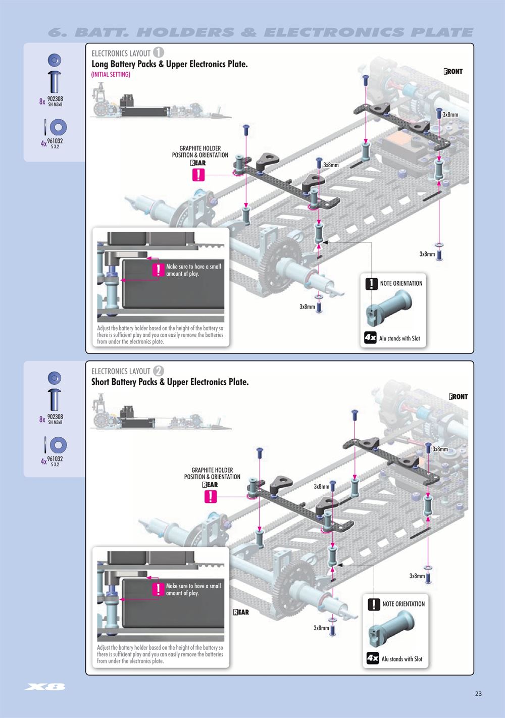 Xray - X8 2024 (X8'24) - Manual - Page 23