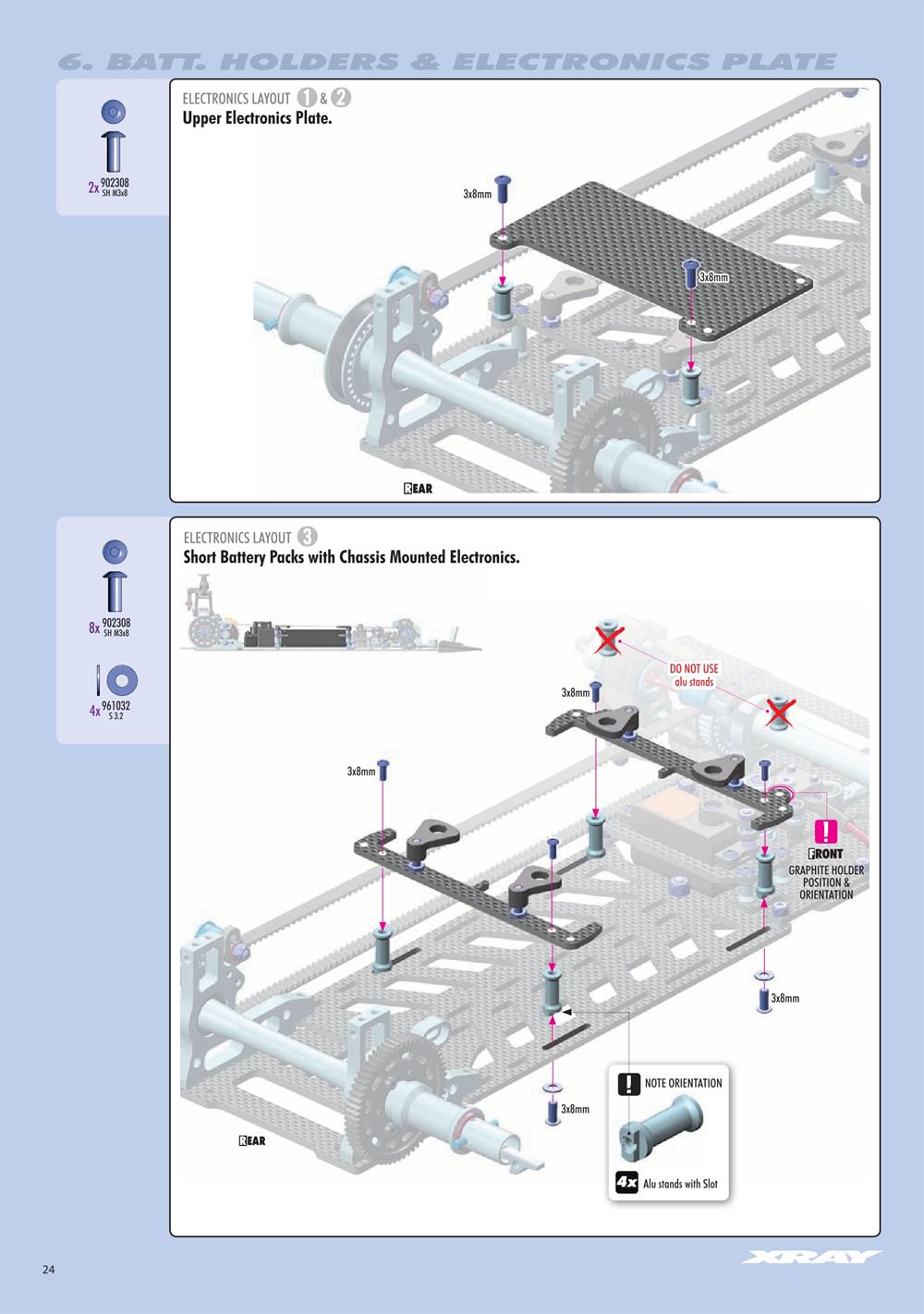 Xray - X8 2024 (X8'24) - Manual - Page 24