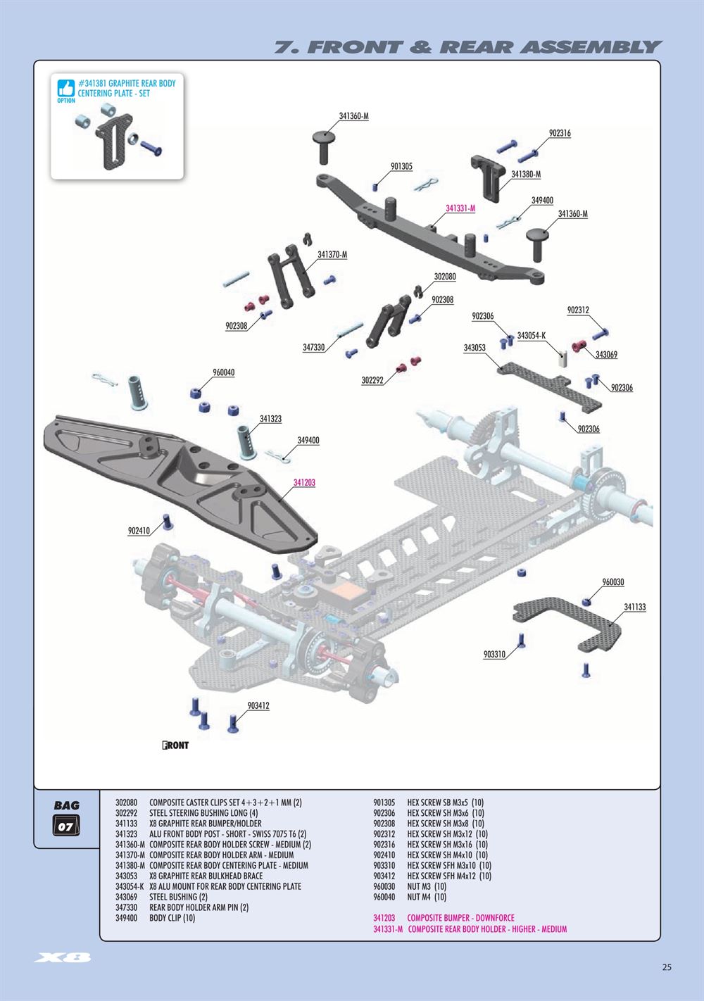 Xray - X8 2024 (X8'24) - Manual - Page 25