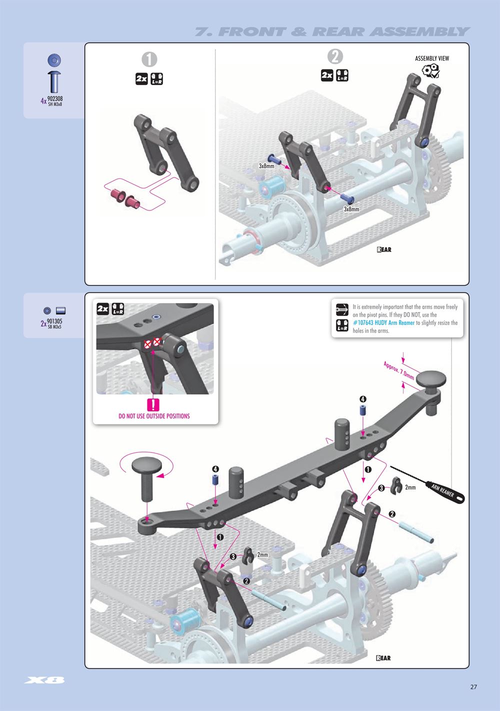 Xray - X8 2024 (X8'24) - Manual - Page 27