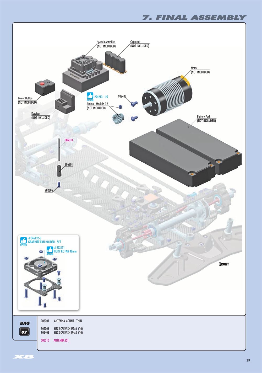 Xray - X8 2024 (X8'24) - Manual - Page 29