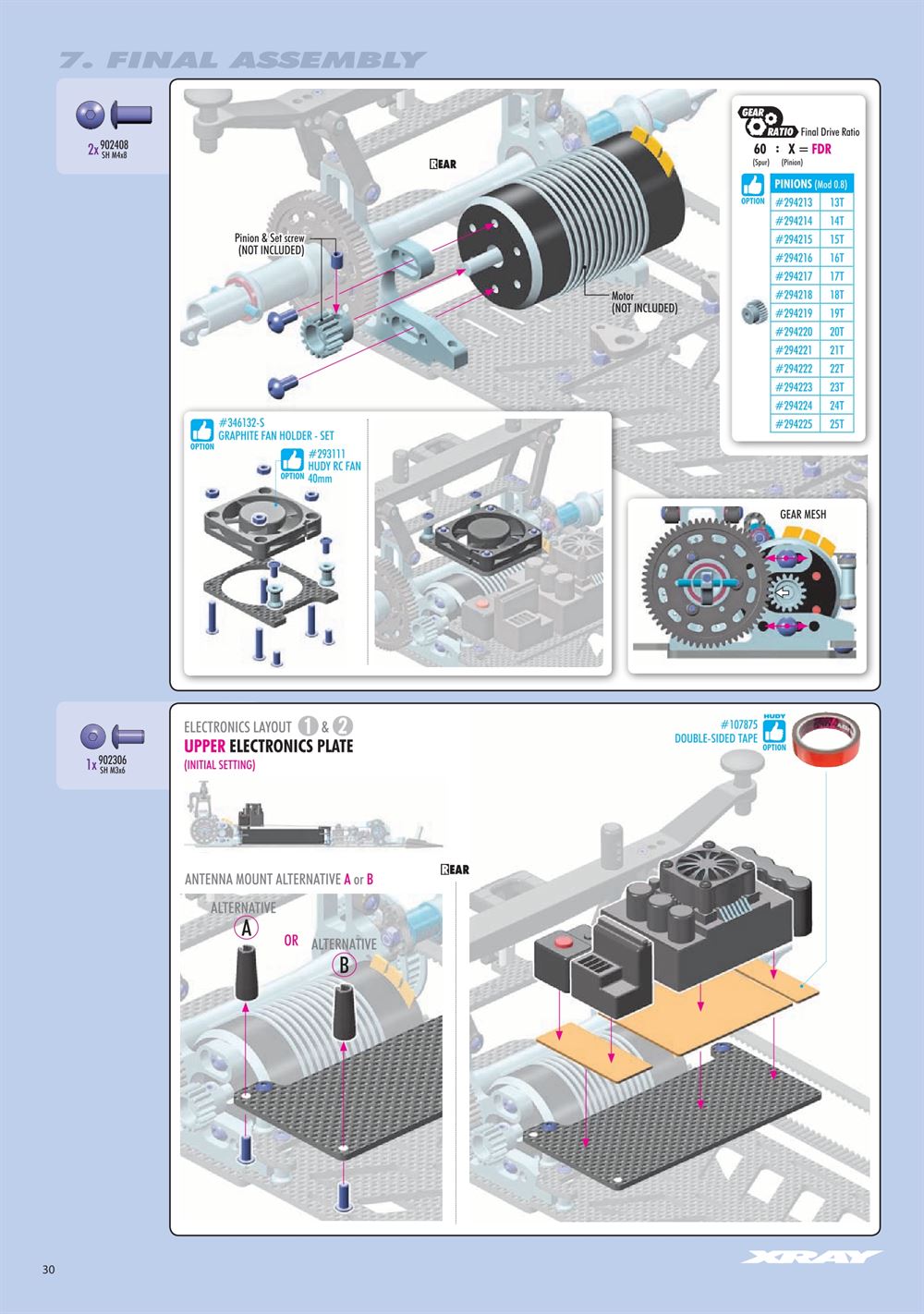 Xray - X8 2024 (X8'24) - Manual - Page 30