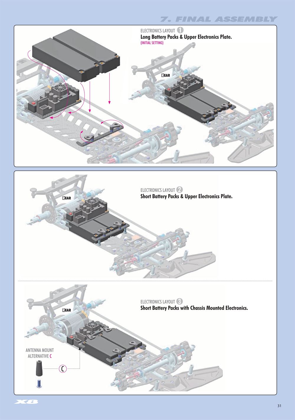 Xray - X8 2024 (X8'24) - Manual - Page 31