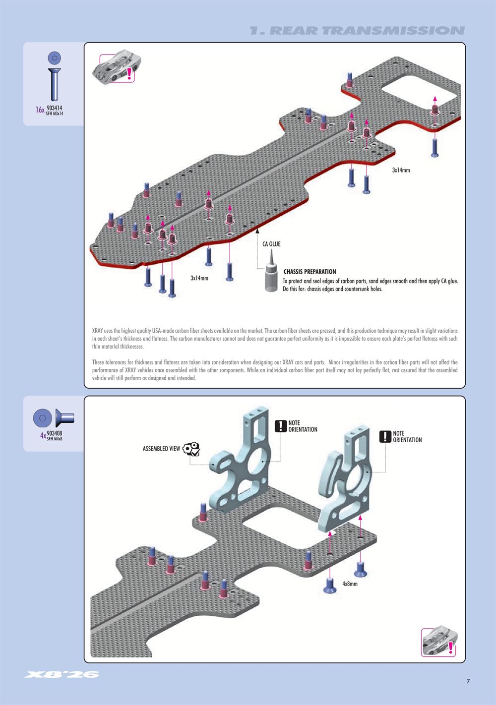 Xray - X8 2026 (X8'26) - Manual - Page 7