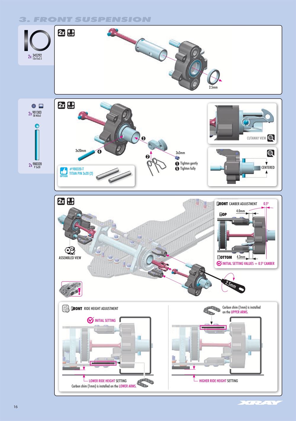 Xray - X8 2026 (X8'26) - Manual - Page 16