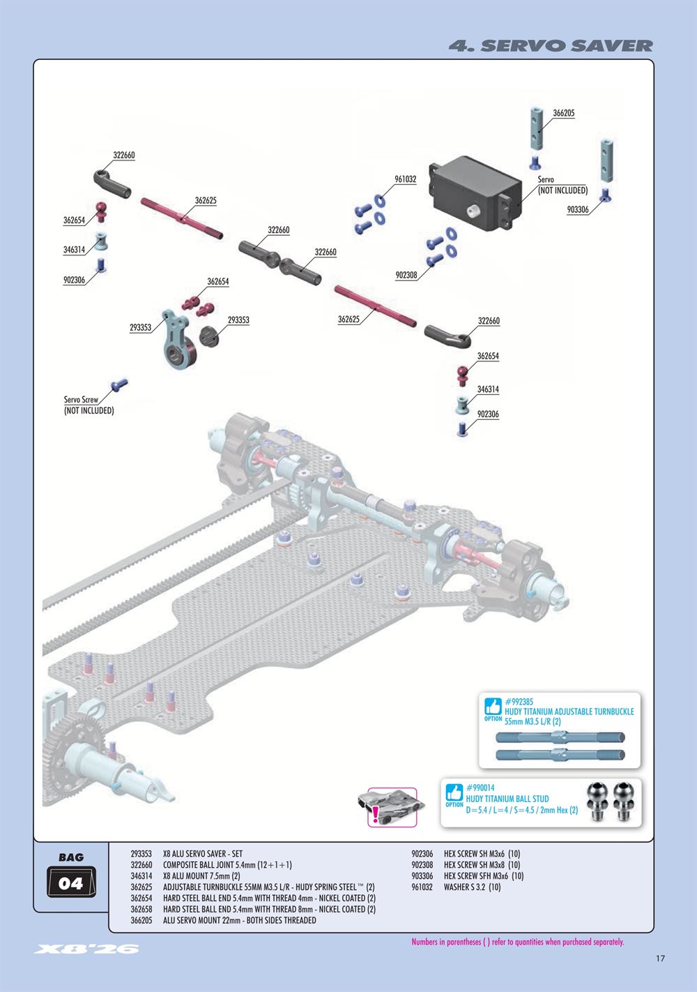 Xray - X8 2026 (X8'26) - Manual - Page 17