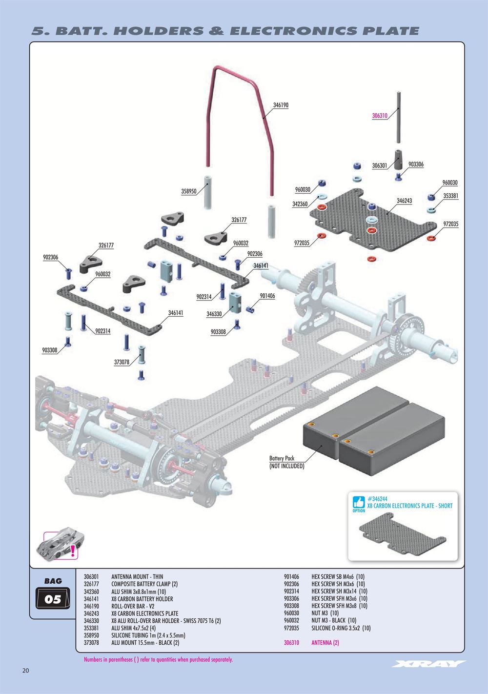 Xray - X8 2026 (X8'26) - Manual - Page 20