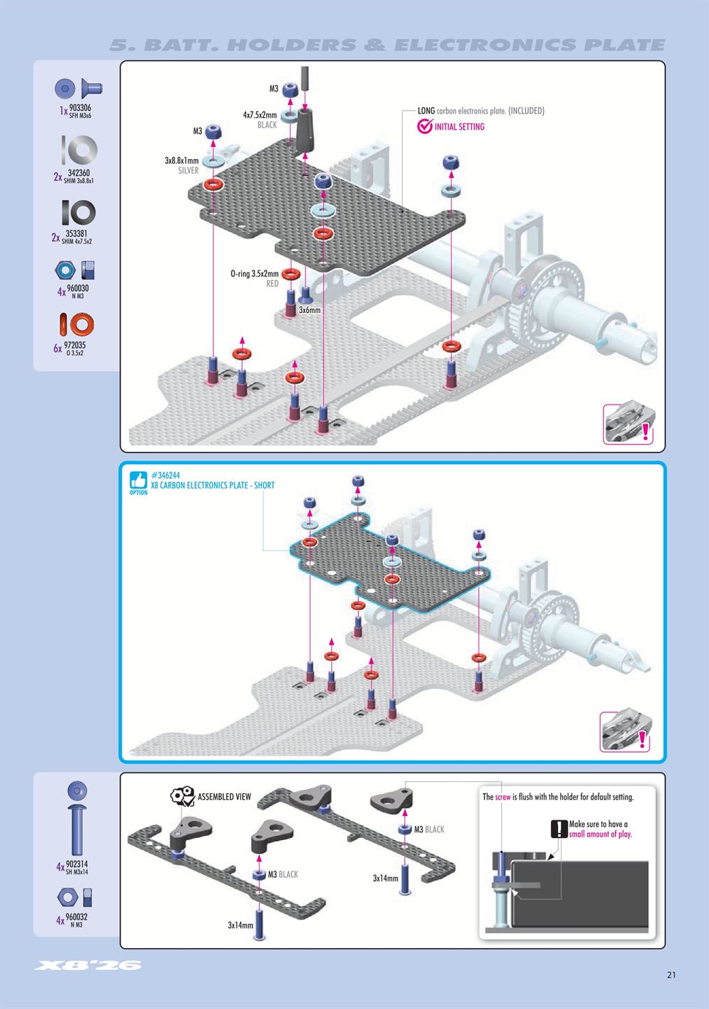 Xray - X8 2026 (X8'26) - Manual - Page 21