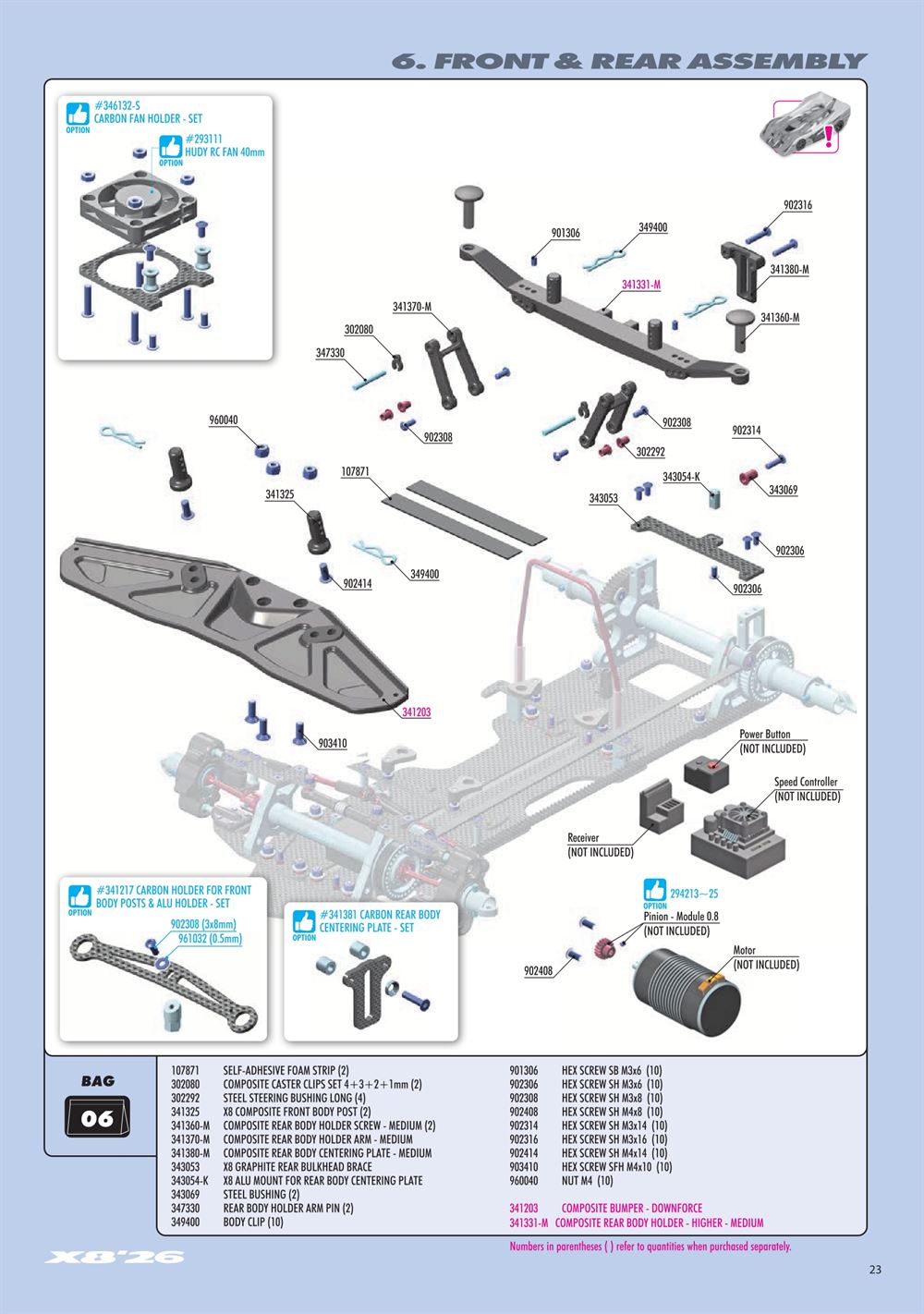 Xray - X8 2026 (X8'26) - Manual - Page 23