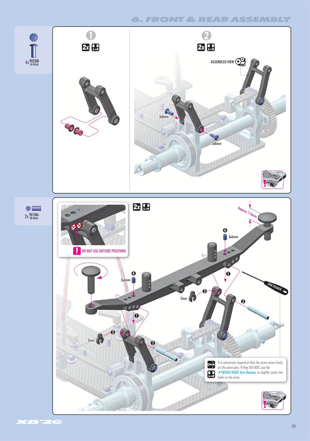 Xray - X8 2026 (X8'26) - Manual - Page 25