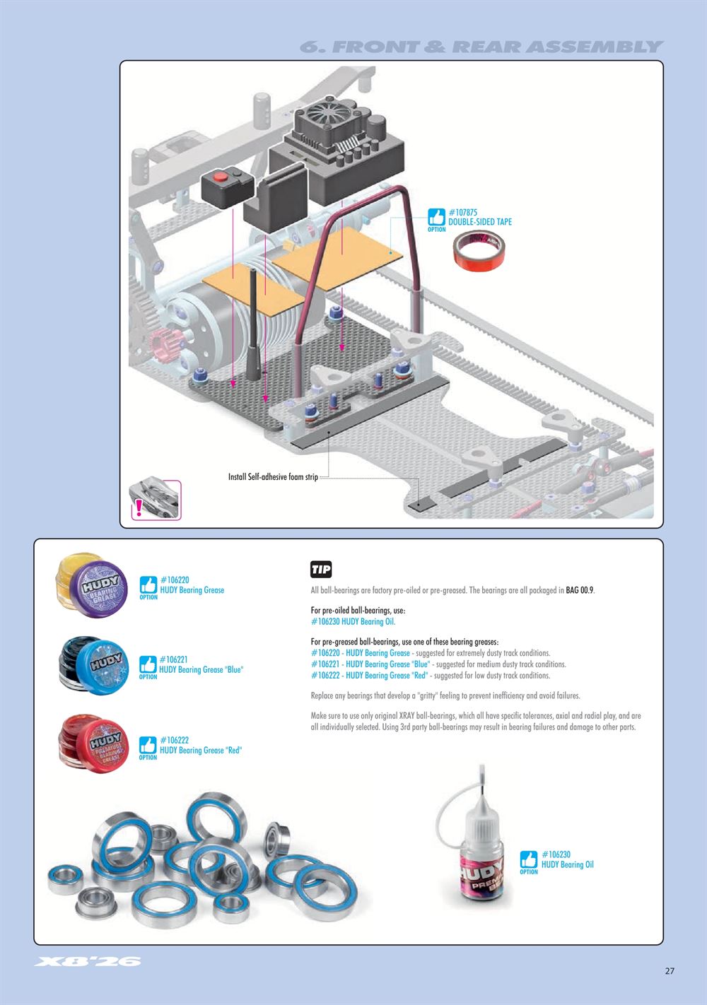 Xray - X8 2026 (X8'26) - Manual - Page 27