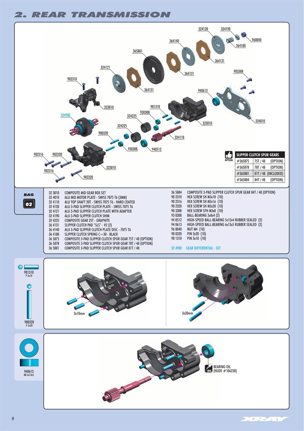 Xray - XB2 2015 (XB2C'15) - Manual - Page 8