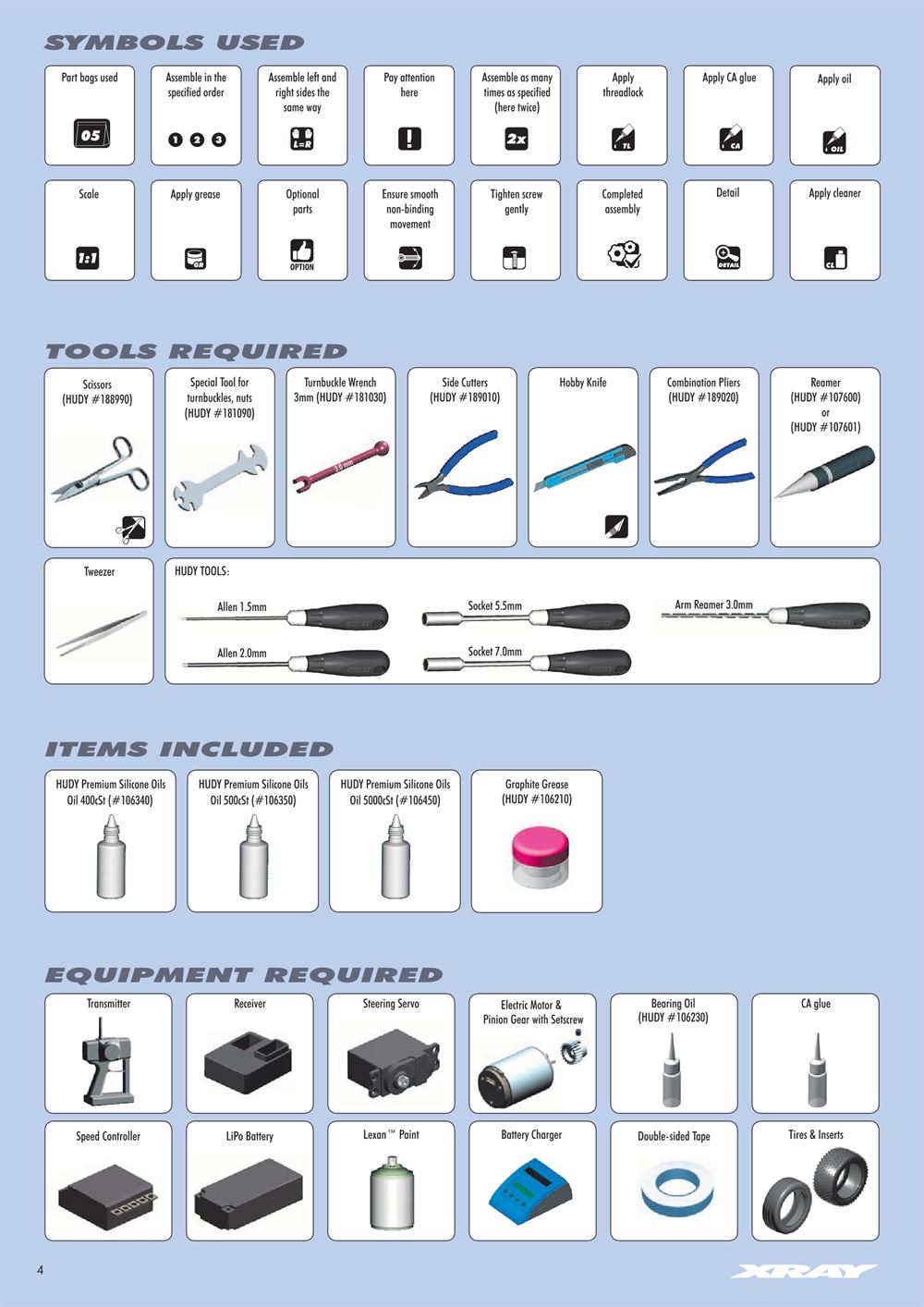 Xray - XB2 2017 (XB2C'17) - Manual - Page 4