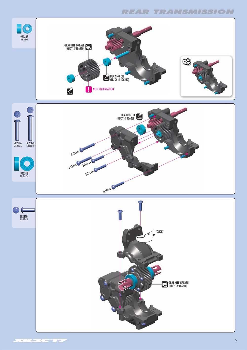 Xray - XB2 2017 (XB2C'17) - Manual - Page 9