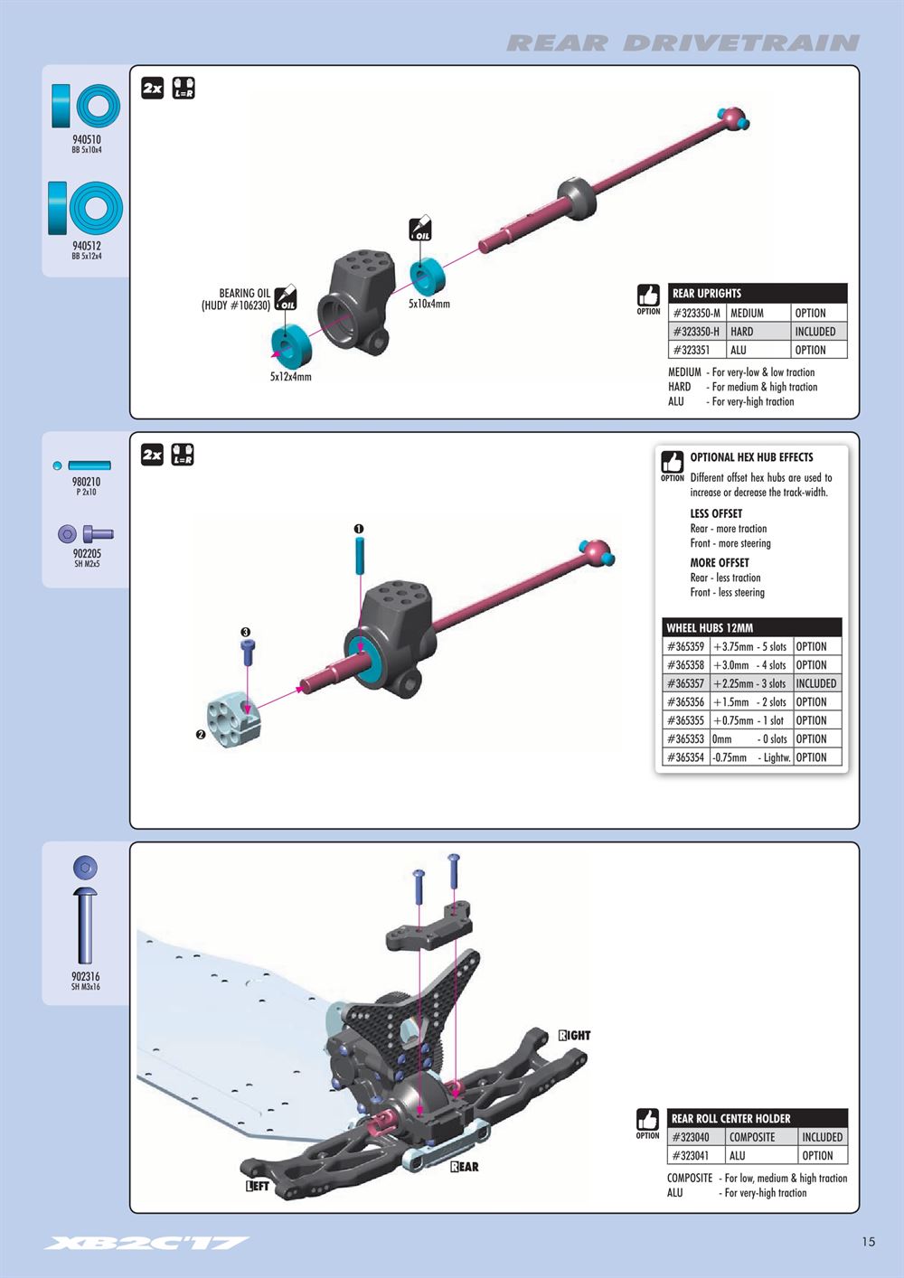 Xray - XB2 2017 (XB2C'17) - Manual - Page 15