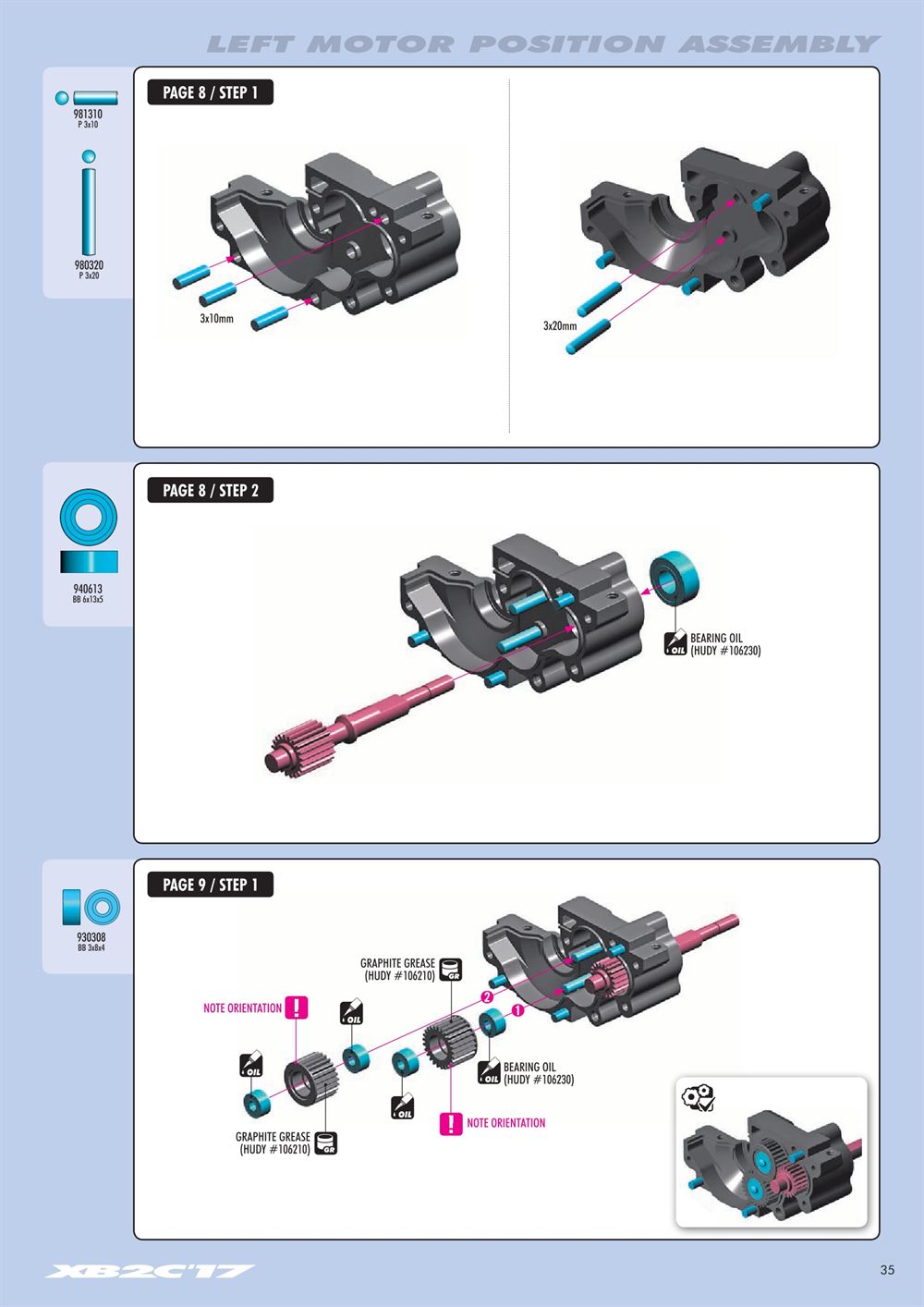 Xray - XB2 2017 (XB2C'17) - Manual - Page 35